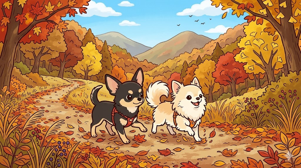 犬と紅葉・秋のお出かけ｜涼しい季節の楽しみ方＆注意点の紹介画像