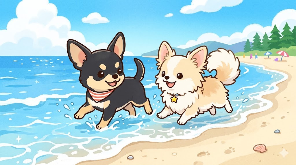 犬と海・ビーチを楽しむ前に知っておきたいこと｜熱中症・塩・足裏ケアの紹介画像