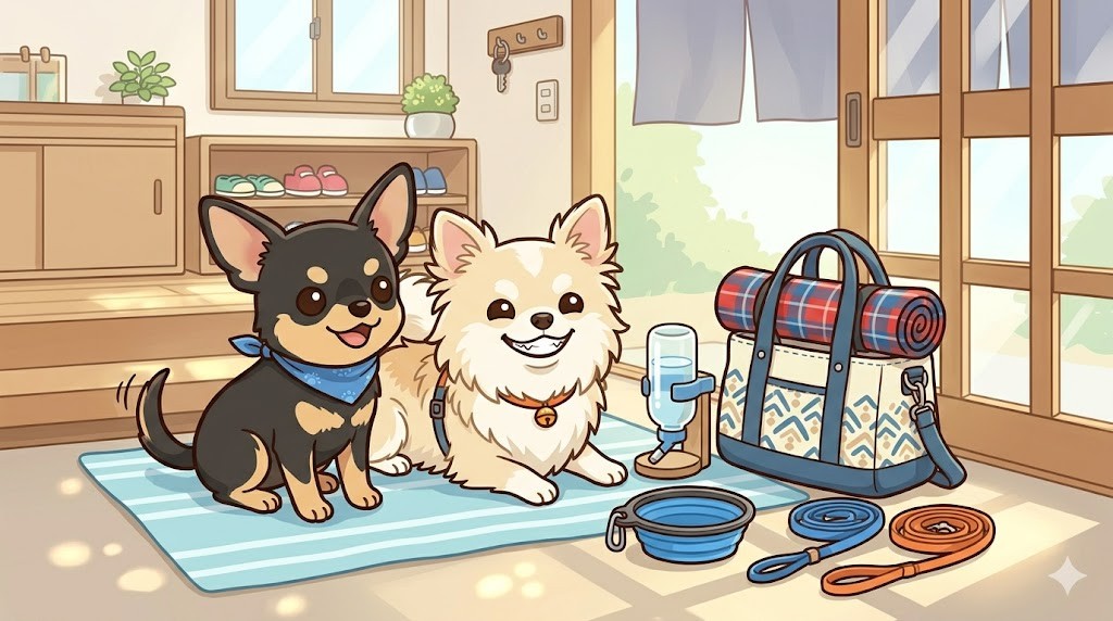 【保存版】犬とのお出かけ持ち物リスト｜日帰り・お泊まり完全チェックの紹介画像