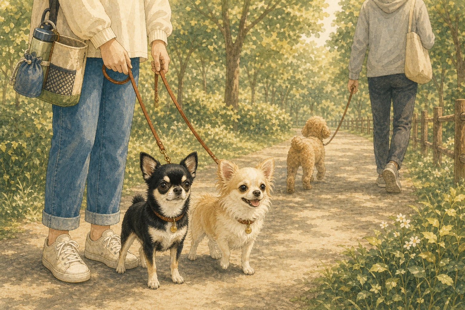 公園・遊歩道での犬の散歩マナー｜リード・排泄・すれ違いの基本の紹介画像