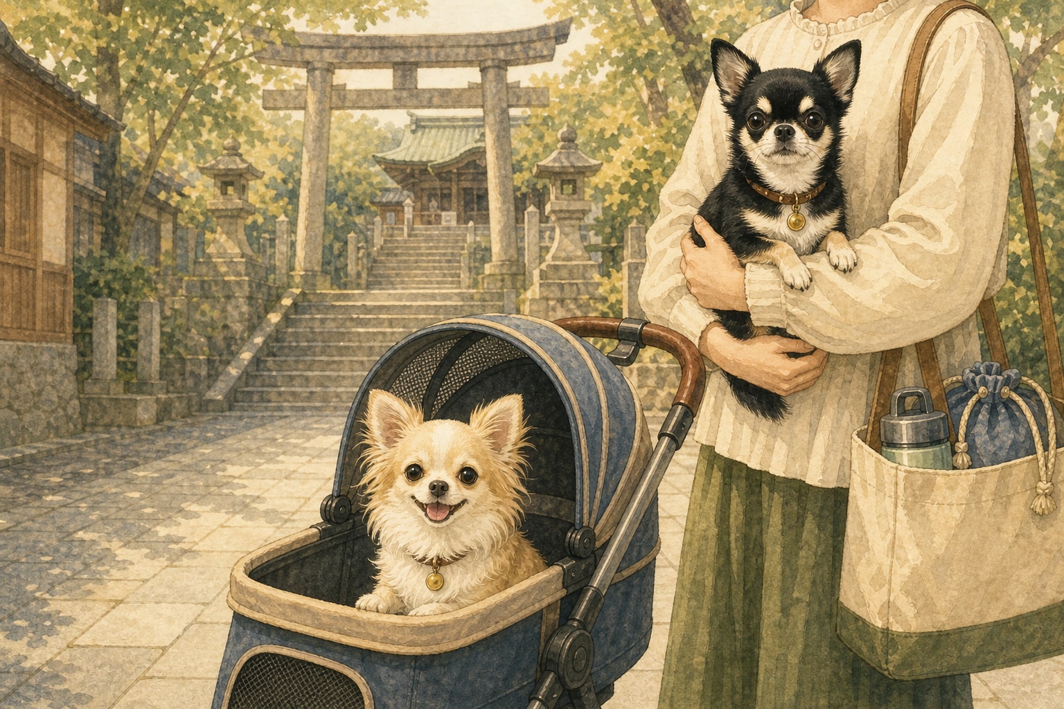 神社・お寺・観光地での犬連れマナー｜参拝と地域ルールの心得の紹介画像