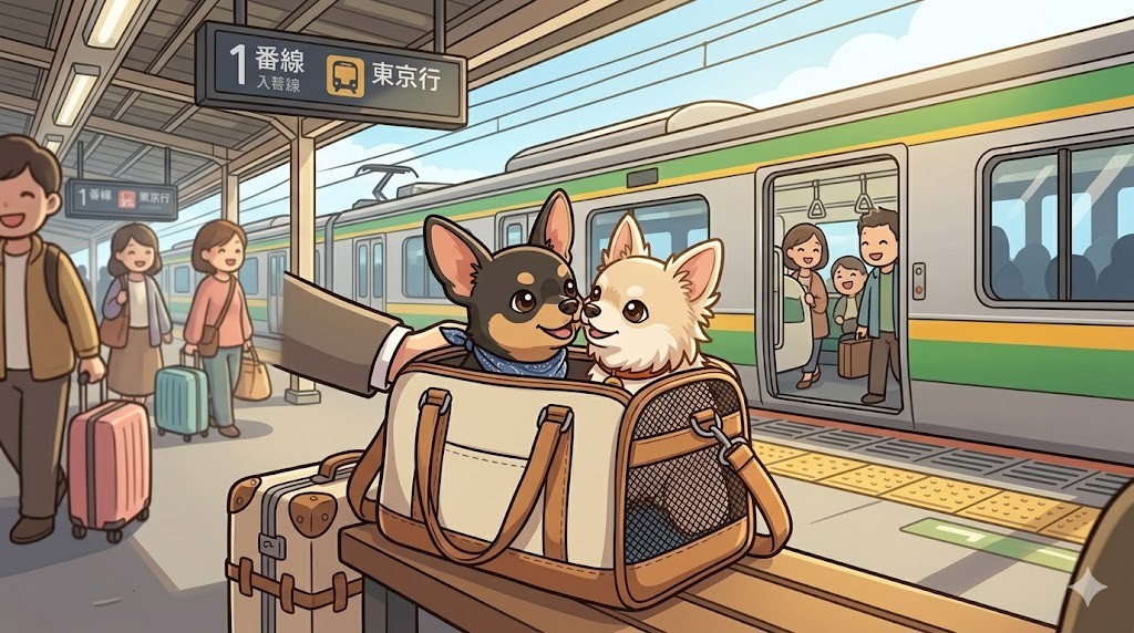 犬と電車・新幹線で移動する方法｜キャリー・きっぷ・マナーの紹介画像