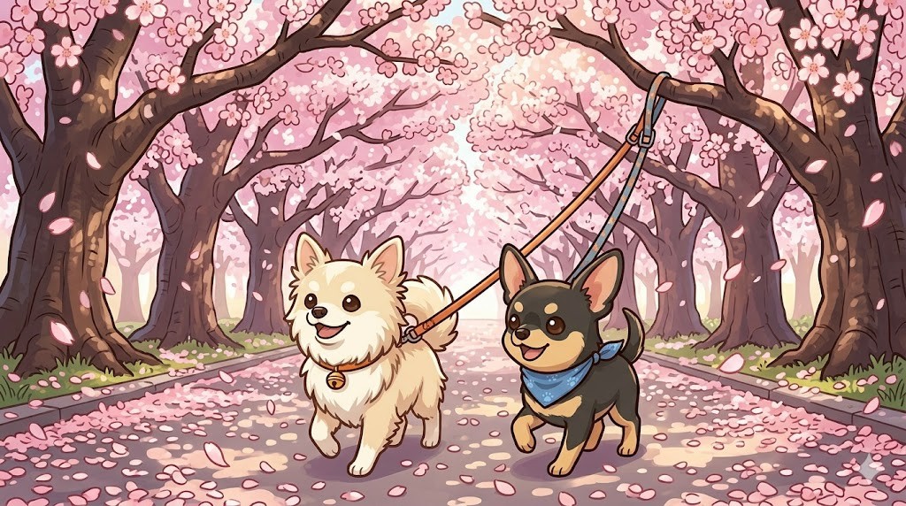 犬とお花見2026｜関東で桜並木を楽しむ前に知っておきたいことの紹介画像