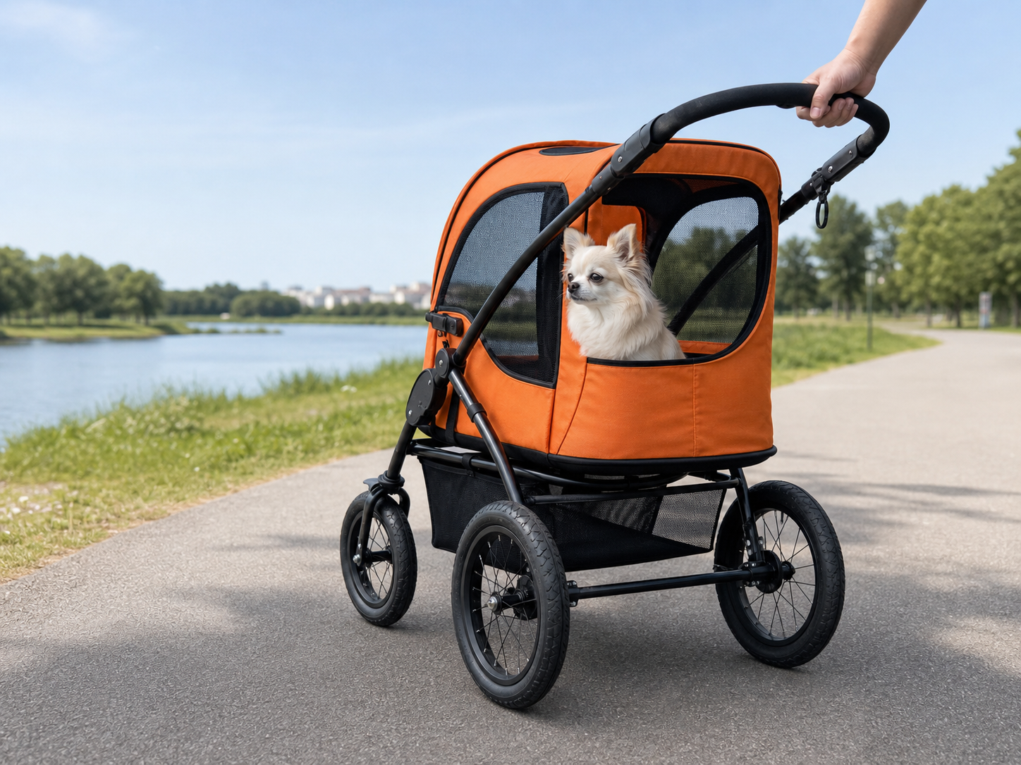 AirBuggy for Pet DOME3 SET レギュラー（キャロット）の紹介画像3
