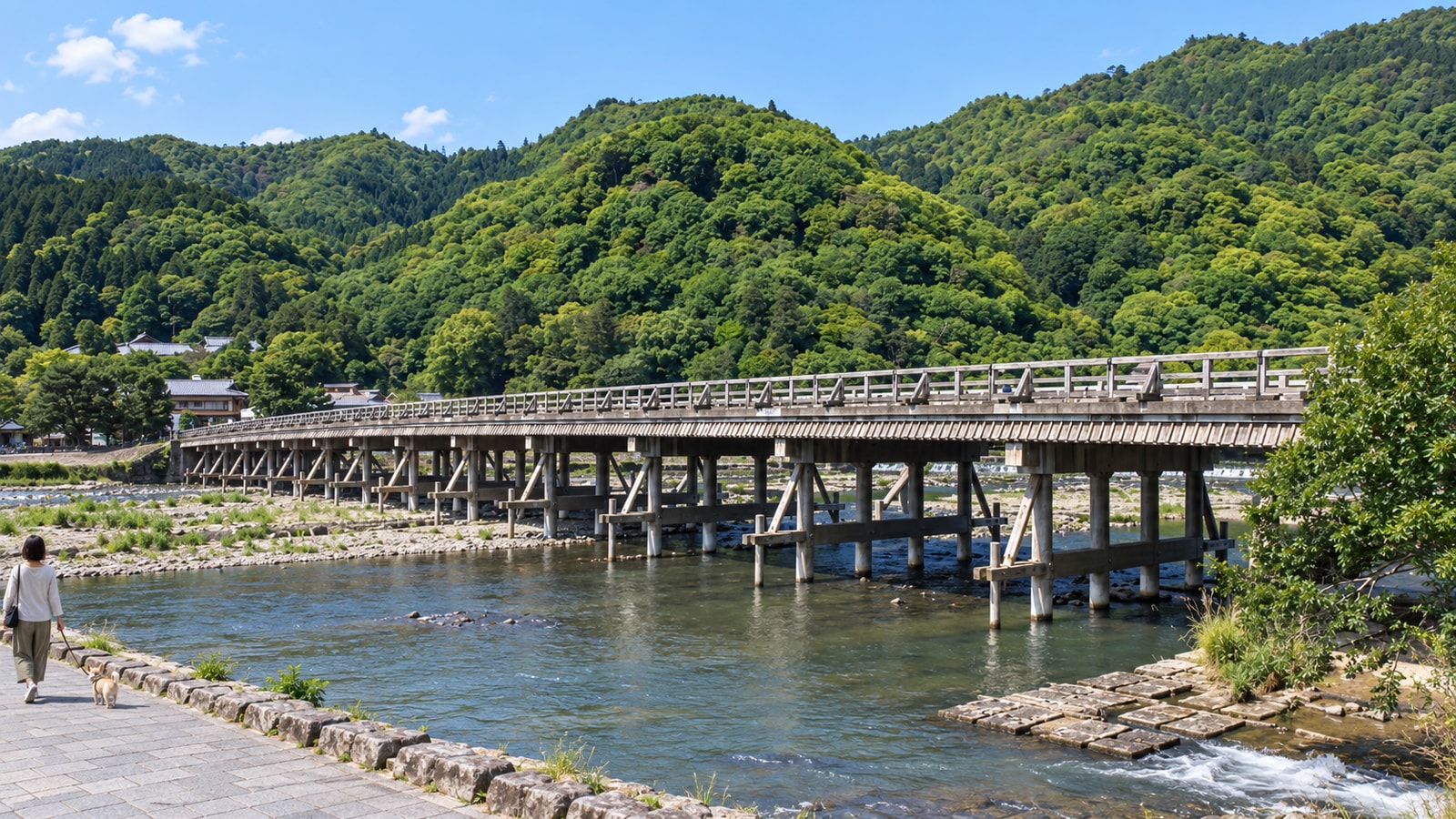 嵐山 竹林の小径・渡月橋のAIイメージ画像2