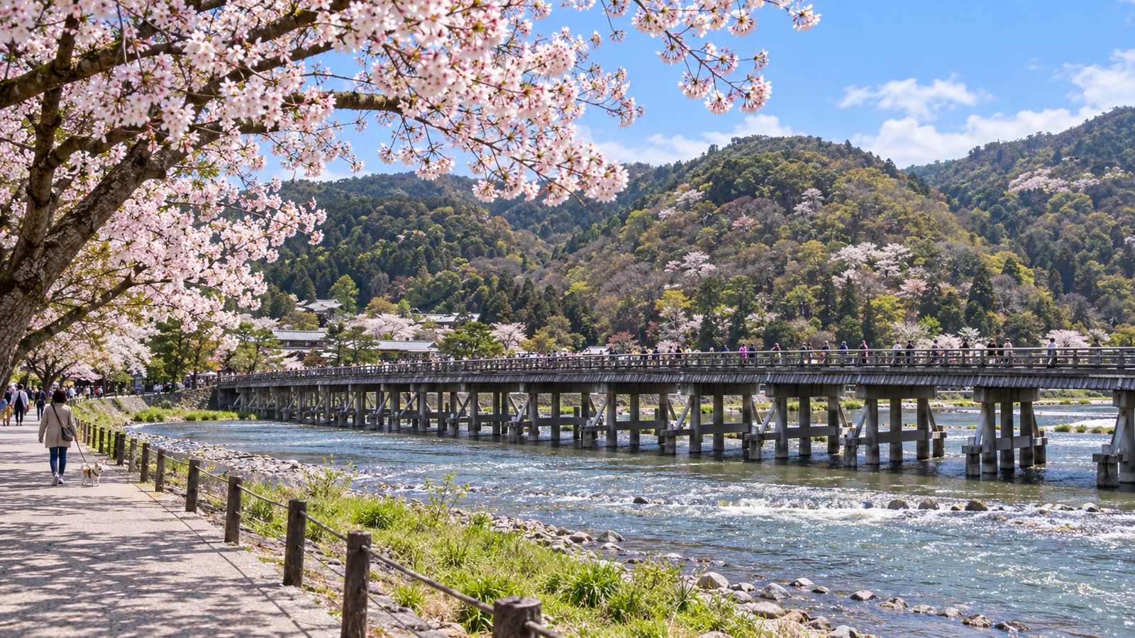 嵐山 渡月橋周辺（AIイメージ画像）