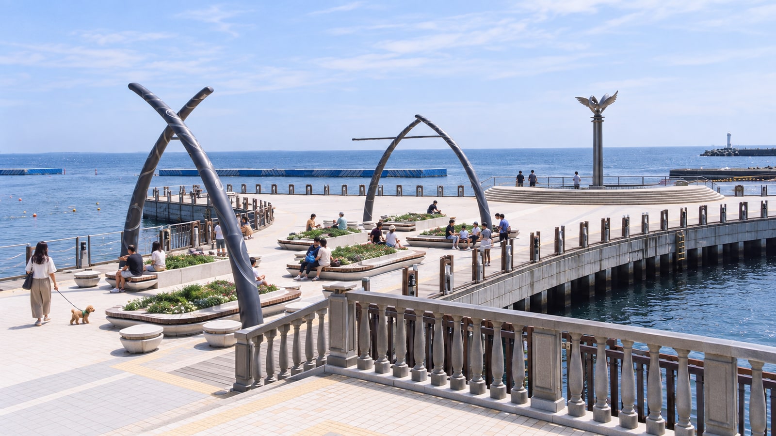 熱海親水公園・熱海サンビーチ（AIイメージ画像）