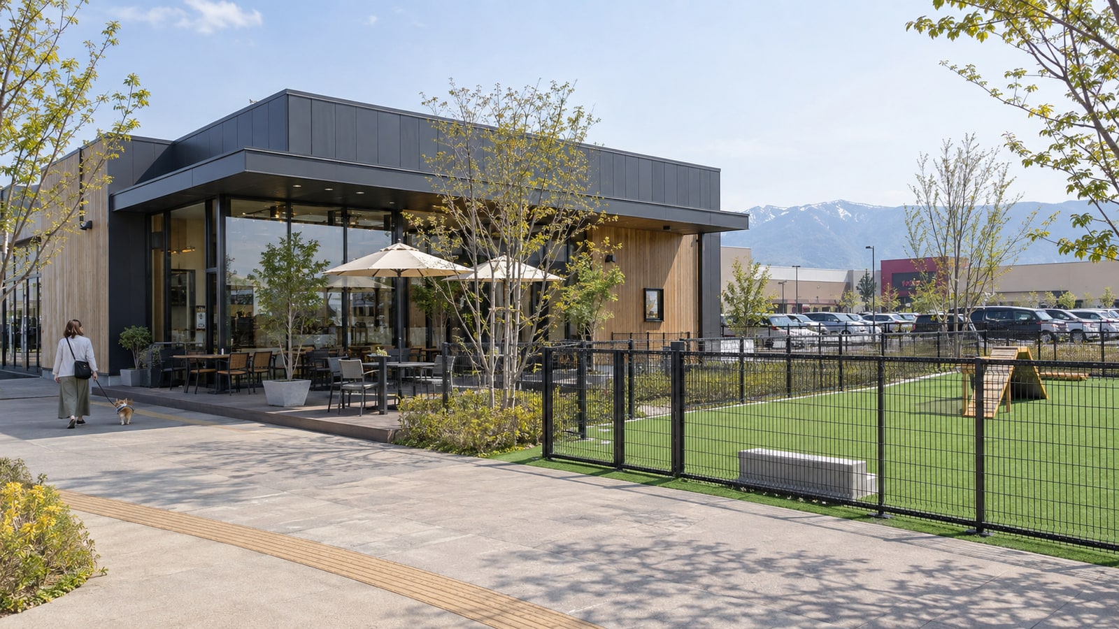 Biz Dog Cafe イオンモール天童店（AIイメージ画像）