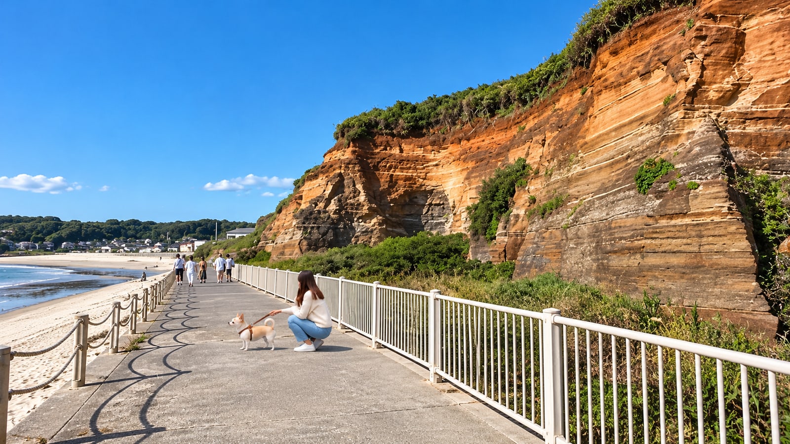 屏風ヶ浦遊歩道（銚子マリーナ）（AIイメージ画像）
