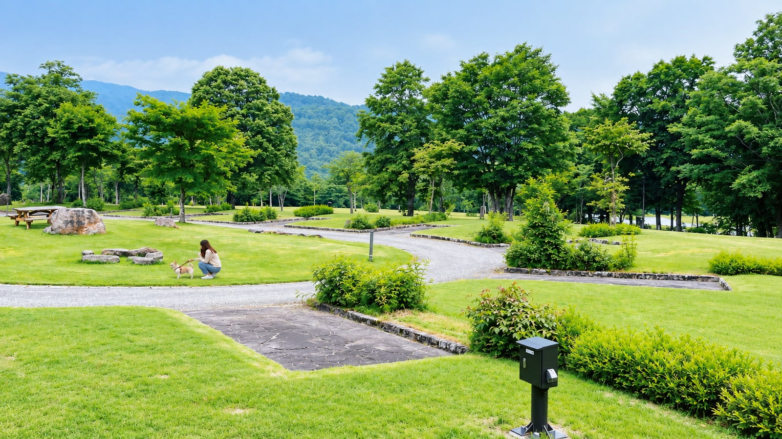 月山・弓張平オートキャンプ場（AIイメージ画像）