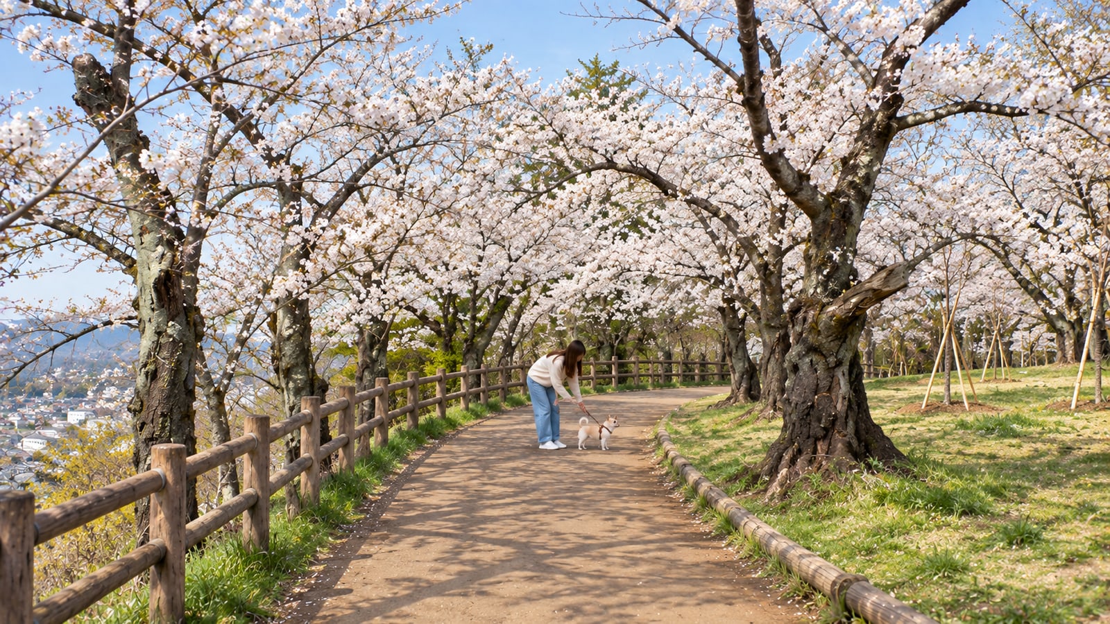 羊山公園 芝桜の丘のAIイメージ画像4