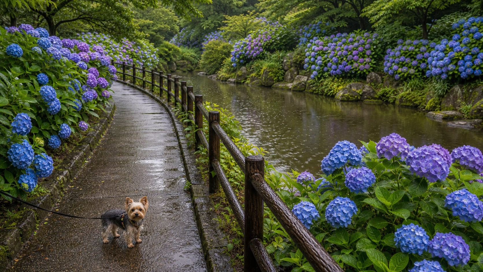 形原温泉 あじさいの里のAIイメージ画像2