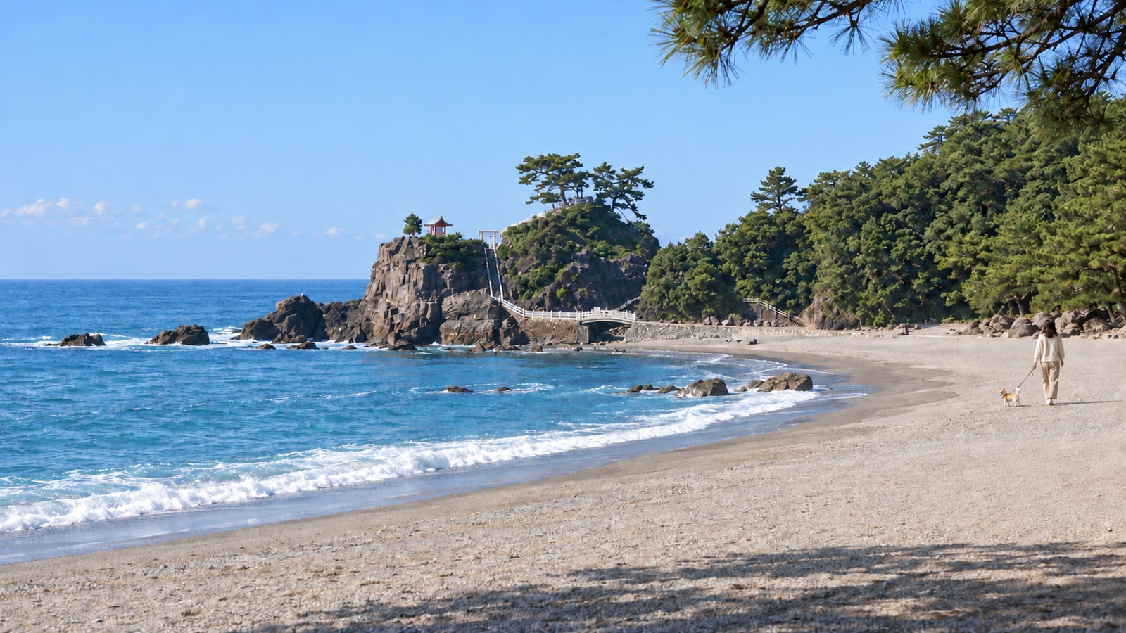 桂浜公園（AIイメージ画像）