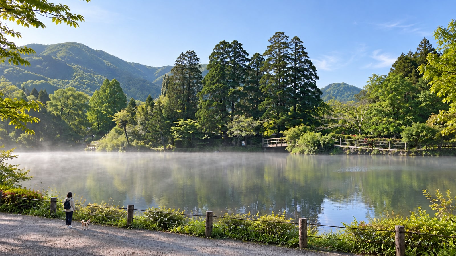 金鱗湖（AIイメージ画像）