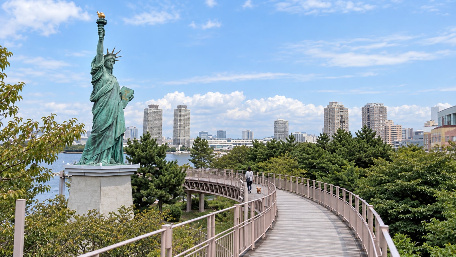 お台場海浜公園（AIイメージ画像）