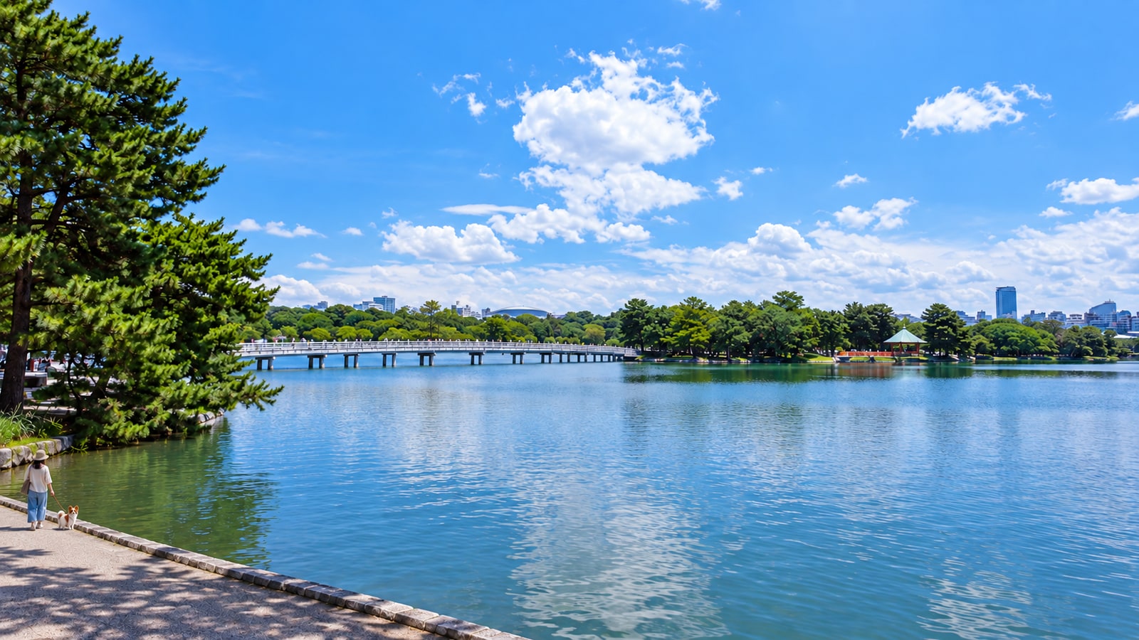 大濠公園（AIイメージ画像）
