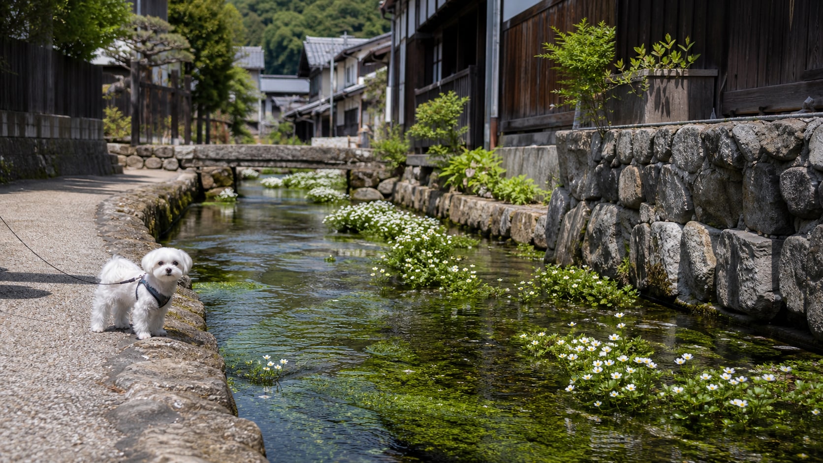 醒井宿（地蔵川・居醒の清水）のAIイメージ画像2
