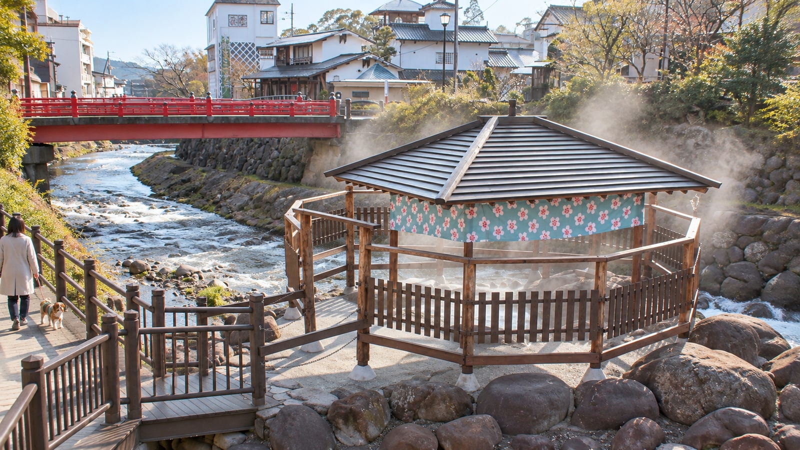 修善寺温泉街（修禅寺・竹林の小径）のAIイメージ画像2