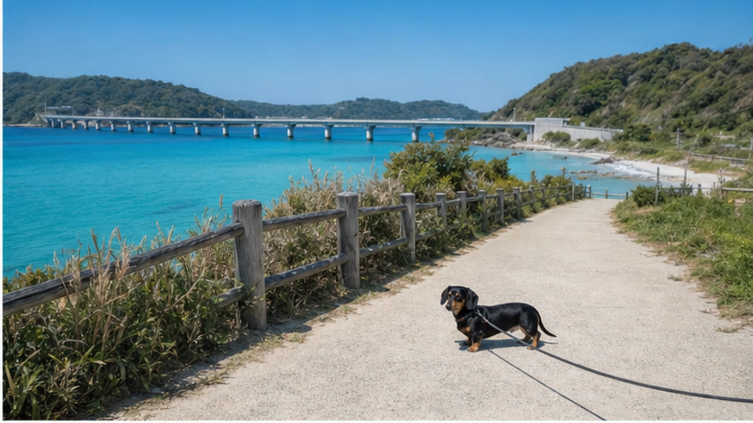 角島・しおかぜコバルトブルービーチのAIイメージ画像2
