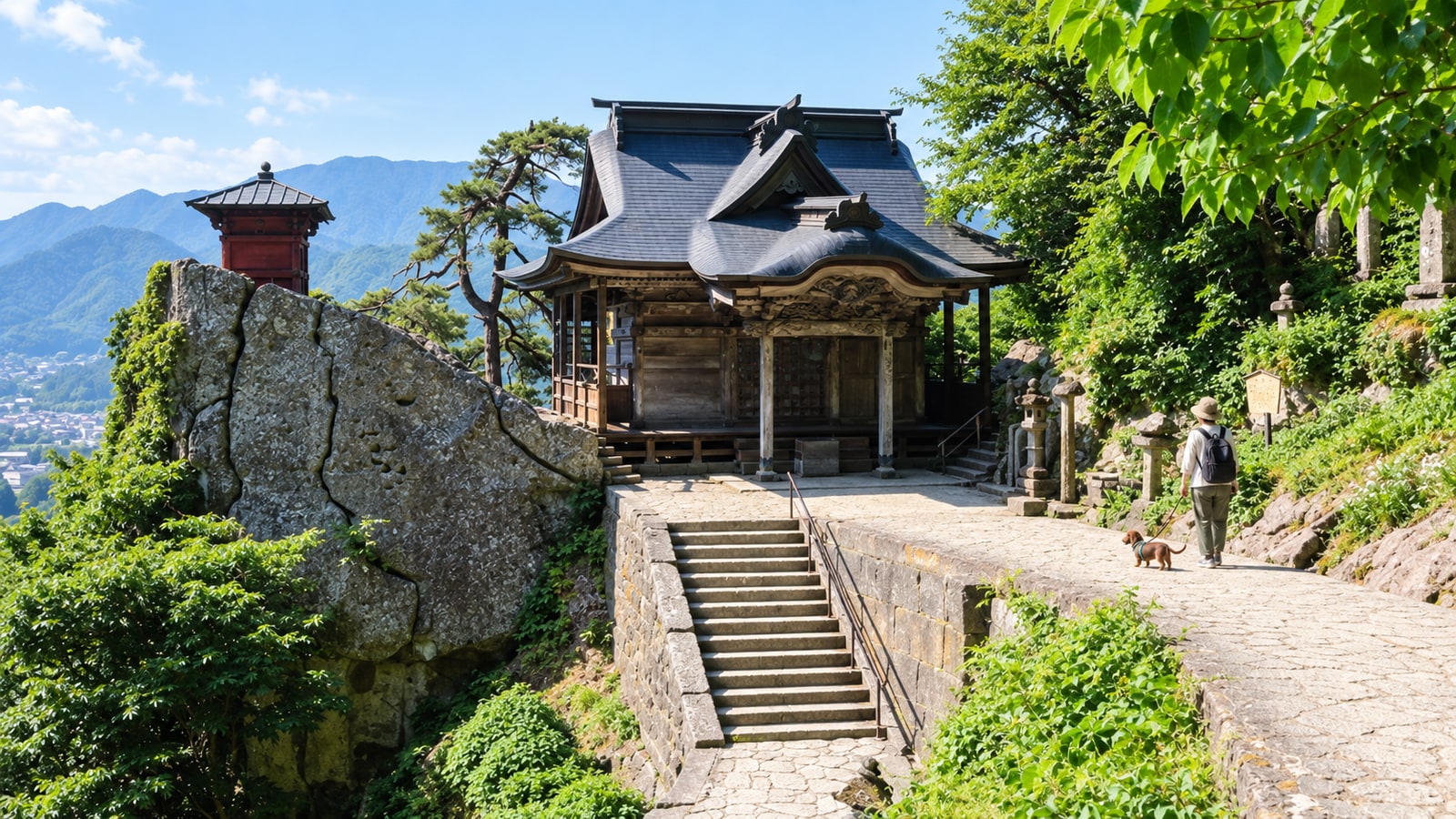 山寺（宝珠山立石寺）（AIイメージ画像）